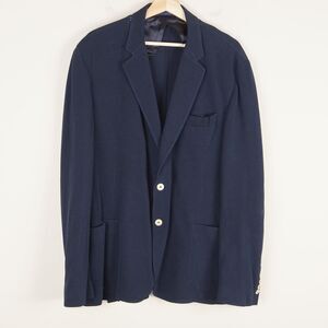 Hackett Mayfair Navy Blue Pique Cotton Casual Blazer Mens Sz 50R